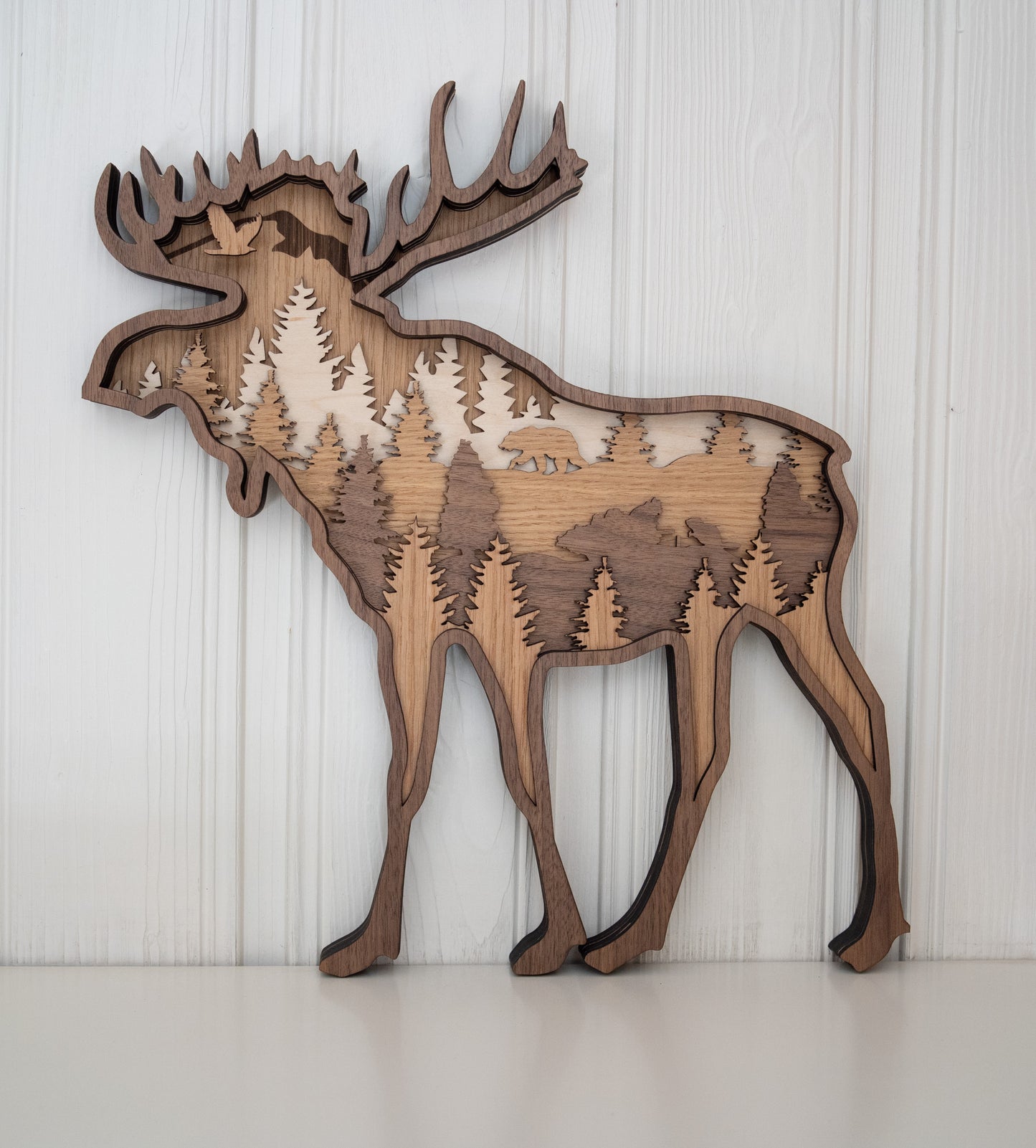 Multilayer Wood Moose