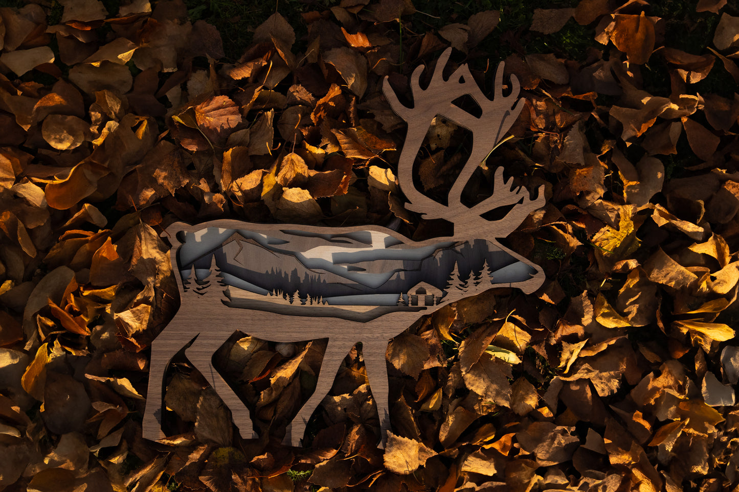 Multilayer Wood Reindeer